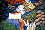 The Infraordinary Museum, fruit and vegetable stall, Soho, London